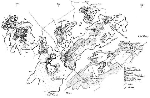 geology map around Brill Hill