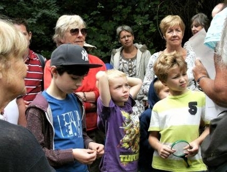 School children in Buckingham Sand Pit.