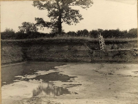 Locke's Brickpit, Hartwell in the early 20th Century. It was eventually used as the Council's landfill site.