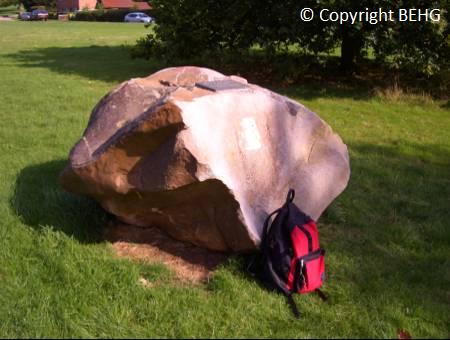 Sarsenstone at Bradenham village green, dug up and moved here from a nearby field.
