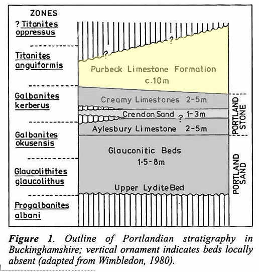 Purback Strtigraphy Chart